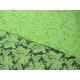 Beautiful Floral Cotton Nylon Lace Fabric Green With Reactive Dyeing SYD-0013