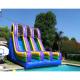Jumper House With Pool Inflatable Water Slide 40 Ft Mini Triangle Bounce House