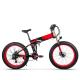 26 Inch Mountain Beach Electric Bicycle Ebike Fat Tire Rich Bit Fat E Bike Folding 350w 48v