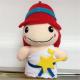 Suffed Plush Toys Dolls Fashion doll with red hat doll with star