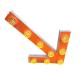 Orange LED Solar Powered Road Signs Warning Arrow Board For Road