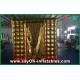 Photo Booth Decorations Golden Oxford Cloth Inflatable Photo Booth With 1 Door For Decoration