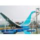 Swing Wave Slide Fiberglass Water Slides Amusement Park Equipment 11m Height for