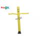 Blow Up Air Dancers Customized 5m Yellow Inflatable Tube Man For Advertising Business
