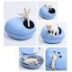 Natural Felt Cat Bed , Dog Cave Beds Funny Egg Type PET House With Cushion Mat
