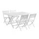 Light Weight 80cm Width 140cm Length Foldable Outdoor Table With 4 Chairs