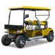 Yellow color 2 Rows 4 Seater Off-Road Golf Cart Customizable Color With Front Windshield