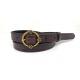 Vintage Pin Buckle 130cm Women Brown Leather Belts