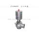 Aseptic Reversing Seat Valve DN25-DN150 with pneumatic actuator 304 / 316L