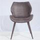 Nordic Style Soft Cushions 48.5cm Metal Restaurant Chairs