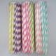 colorful drinking paper straws