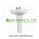 China sanitary ware bathroom new model wash baisn, india porcelain ware fancy wash basin pedestal basin