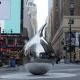 Super Mirrored Stainless Steel Tear Sculpture By Richard Hudson In New York