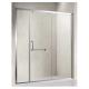 Waterproof And Insulated Sliding Shower Door In Stainless Steel Frame With Glass