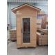 Modern Solid Wooden Outdoor Sauna Room For 1 Person