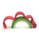 Colorful Rainbow Silicone Baby Stacking Toys BPA Free 100% Food Grade