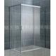 Clear Tempered Glass Rectangular Shower Enclosure Matte Sliver Bathroom Shower Cubicles