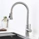 Wave Sensor Kitchen Water Faucets Water Saving Taps Precision Casting Stainless Handle 2081-SS