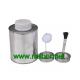 Plain silver color 250ML PVC glue can with plastic cap Brush in Can