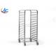 RK Bakeware China Foodservice NSF Custom Stainless Steel Oven Baking Tray Trolley Double Oven Rack