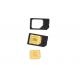 IPhone 5 Multi Micro To Normal SIM Adapter With Black Plastic ABS