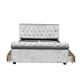 Upholstered Tufted Storage Bed Queen Size European Bedroom Customized