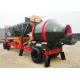 Electric Control Mobile Concrete Plant 72s Mixing Circle 1300mm Discharging Height