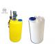 Industrial 100L Chemical Dosing Tank With 0.37KW Agitator , Level Indicators