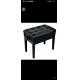 RQSONIC B08L Leather Cushion Metal Modern Piano Bench With for Mozart piano sonata to play