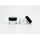 Returnable Classic Clear 0.5OZ 15g Cylinder Cosmetic Container For Eye Cream, Gel, Primary Glass Skin Care Packaging