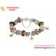 Hot sales Fashion Silver Plated European Glass Beads Charm Bracelets LOVE charm