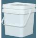 Recyclable Stackable 10 Litre Square Plastic Bucket Leakproof