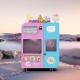ROHS Outside Cotton Candy Vending Machine Pink Blue L650*W1300*H1750mm