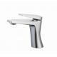 Casting Deck Mounted Bathroom Basin Faucet Single Handle Mixer Hot and Cold Water Taps