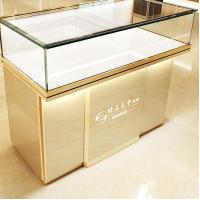 Glass Custom Retail Display Cases Shop Counter Jewellery Versatile Showroom