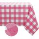 Party Pink Gingham Birthday Rectangle Desk Disposable Table Cloths Covers