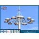 Airport 1000W Floodlighting High Mast Light Pole Short Construction Cycle