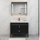 Clean Melamine Door corner floating vanity Triangle Teak Bathroom Cabinet