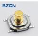 Metal Case Normally Closed Tactile Switch 12V Voltage With Brass Button
