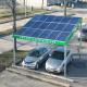 Width 2.5~3m Residential Module Mounting Brackets Structure Carport Solar Power Parking Lot