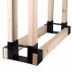 Steel Firewood Log Rack Bracket Kit for Fireplace or Fire Pit Wood Storage Holder