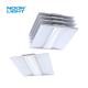 120 Degree LED Ceiling Troffer Lights White Powder Painted Steel For Schools