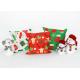 Christmas Pattern Printed Office Canvas Pillowcase With Zipper