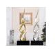 Nano Plating Gold Silver Outdoor Fiberglass Sculpture for Garden Home Decoration