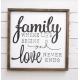 Family Love Words Wood Signs Home Decor , Personalized Wooden Signs For Home