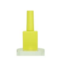 15ml Flat Round Gold Empty Glass Bottle Empty Polish Nail Polish With Brush