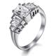 Tagor Jewelry Super Fashion 316L Stainless Steel Ring TYGR010