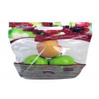 Custom Design Plastic Fruit Fresh Bags With Handle Venting Hole Gravure Printing