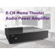 8-Channel Stereo Power Amplifier - 800 Watts Maximum Power Output Multi-Zone Audio Source Mixer Receiver