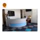 SGS Customized Solid Surface Reception Desk Wooden Decorate Office Furniture